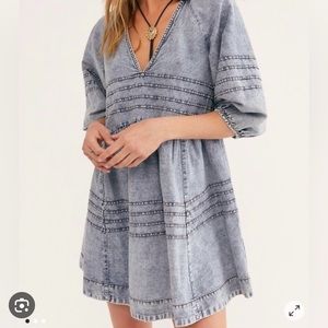 Free People Sweet Surrender Denim Mini Dress